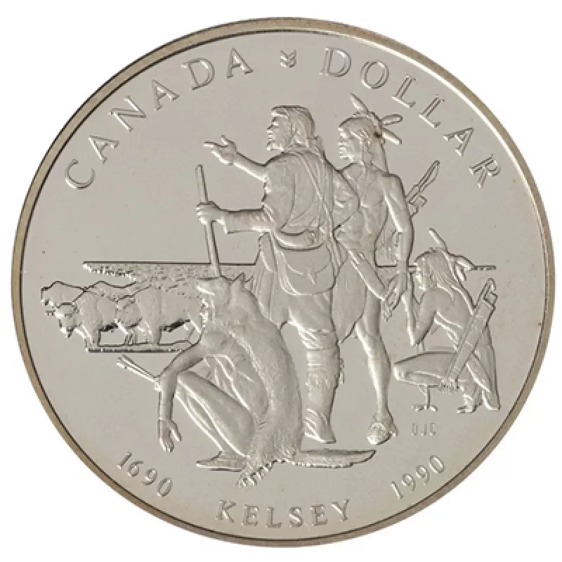 1990 Canada Proof Double Dollar Set - Henry Kelsey Tricentennial